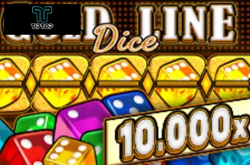 Gold Line Dice